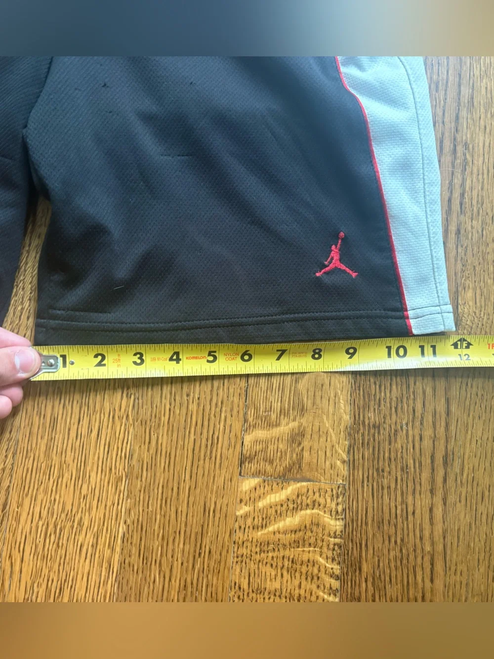 VTG Jordan Jumpman Baggy Y2K Basketball Shorts Mens Large Black/White Stretch